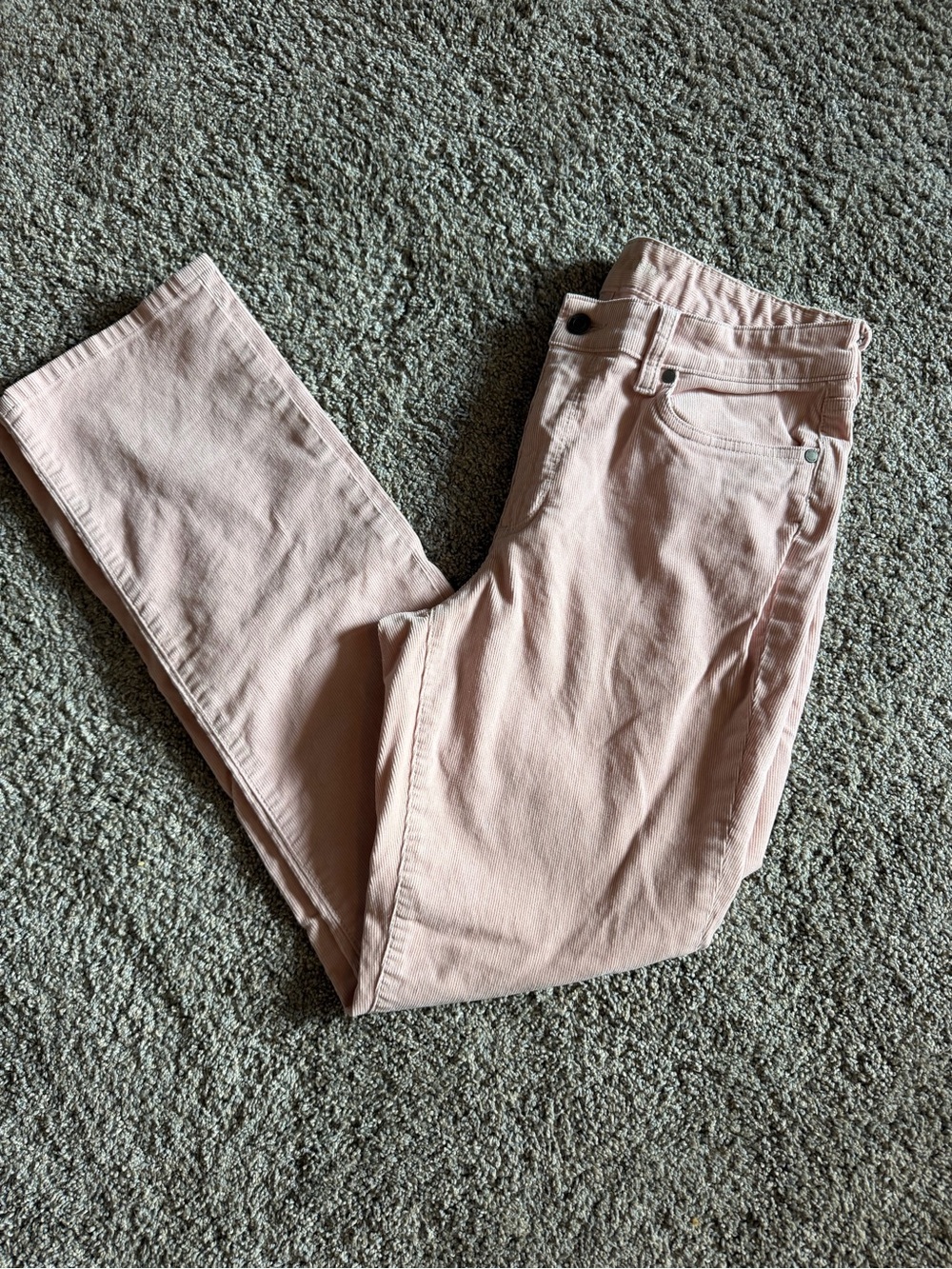Lands' End Straight-Leg Pants in Pale Pink